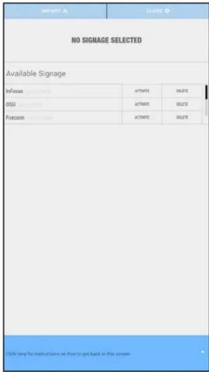 INFOCUS INS-SIGNMGR - Display the digital sign - 1
