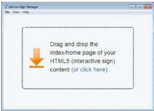 INFOCUS INS-SIGNMGR - To preview an HTML5 digital sign - 1