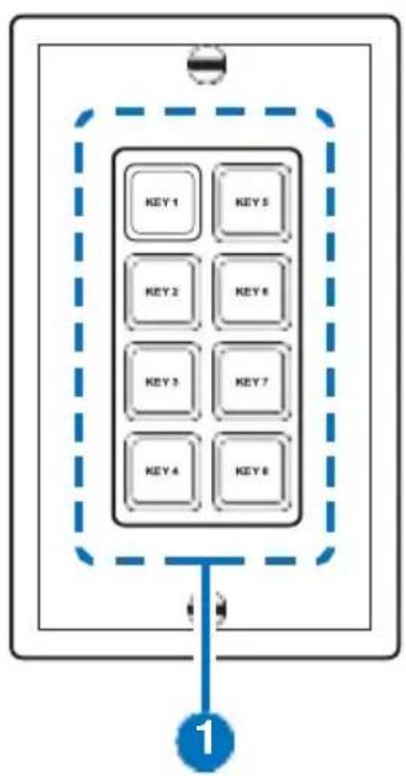 KanexPro WP-IPKEYPAD8 - Front Panel - 1