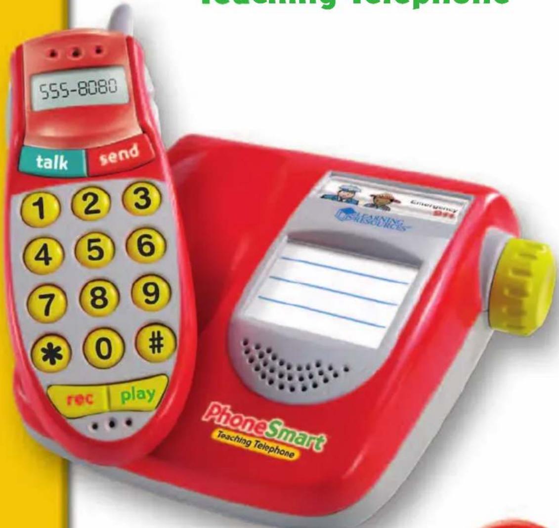 555-8080 talk send 1 2 3 4 5 6 7 8 9 * 0 # rec play Emergency SHEAVINGS PhoneSmart Teaching Telephone
