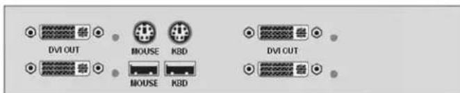 DVI OUT MOUSE KBD MOUSE KBD DVI OUT