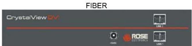 FIBER CrystalView DV LINK 2 +5000 ROSE ELECTRONICS LINK 1