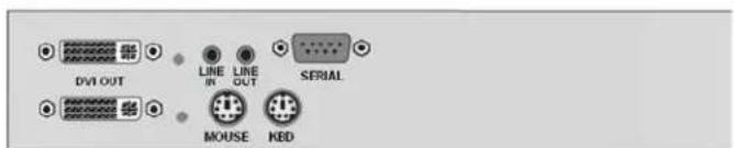 DVI OUT LINE IN LINE OUT SERIAL MOUSE KED