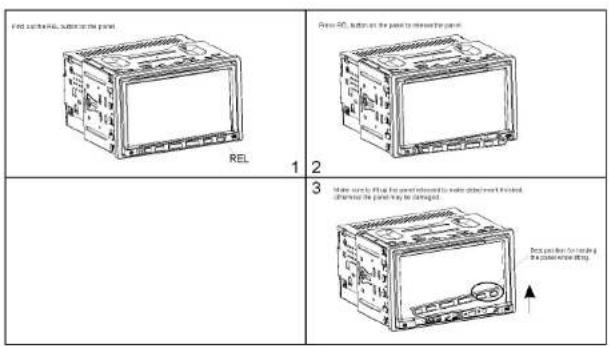 Macrom M-DVD7702R - PANEL PLATE DETACHED - 1