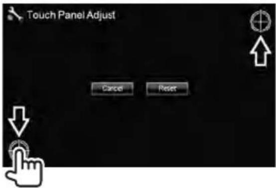 JVC DDX630WBTM - Adjusting the touch position - 2