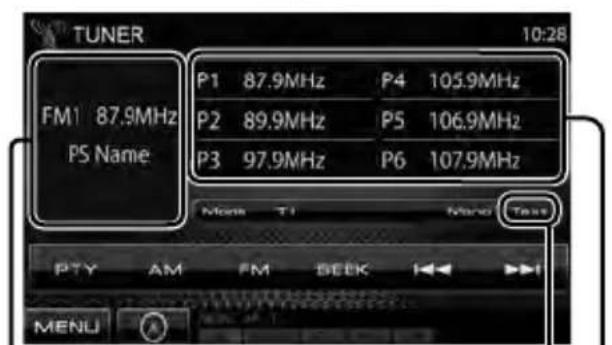 JVC DDX630WBTM - Displaying the information of the current station - 2