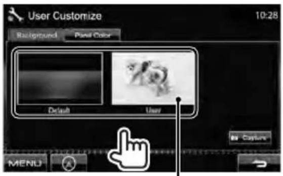 JVC DDX630WBTM - To select a background - 1