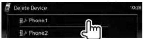 JVC DDX630WBTM - ■ Deleting a registered Bluetooth device - 2