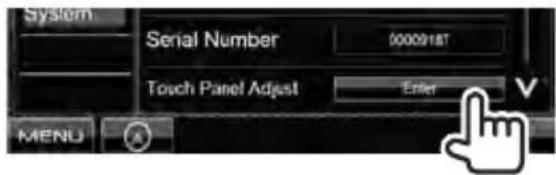 JVC DDX630WBTM - Adjusting the touch position - 1