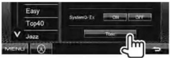 JVC DDX630WBTM - Perform steps 1 and 2 of "Selecting a preset sound mode," then... - 2