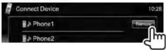 JVC DDX630WBTM - ■ Deleting a registered Bluetooth device - 1