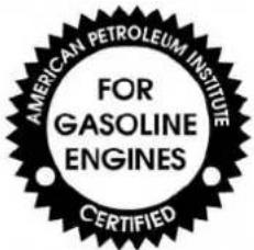 AMERICAN PETROLEUM INSTITUTE FOR GASOLINE ENGINES CERTIFIED