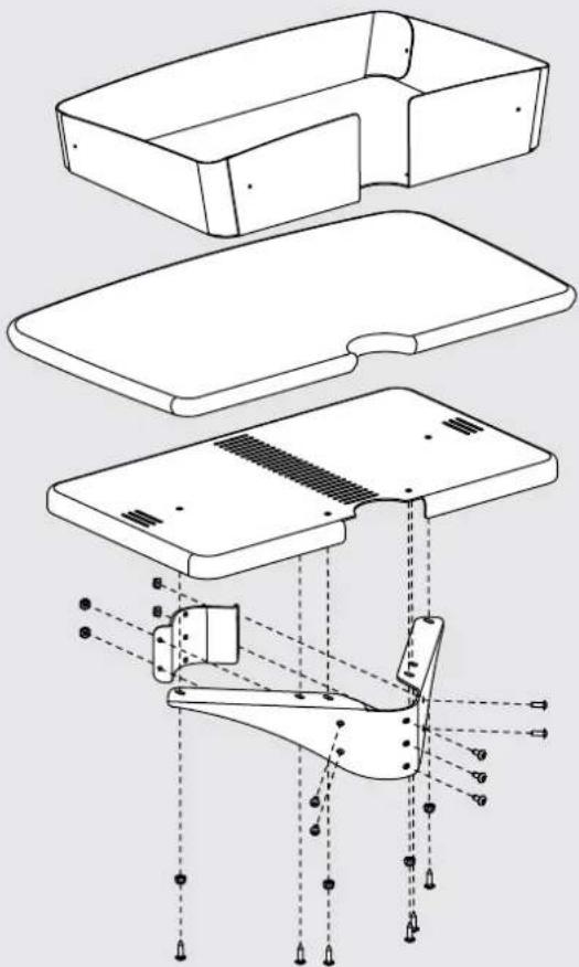 Ergotron ZESLCG/CG - Zido® Shelves and Bin - 3