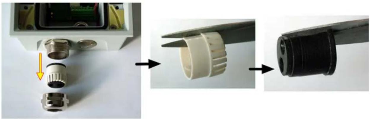 2N Telecommunications 932081E - How to Pull a RJ-45 Terminated Cable through a Bushing - 2