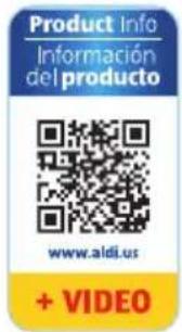 Product Info Información del producto www.aldi.us + VIDEO