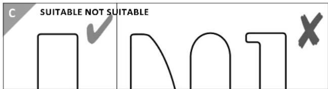 C SUITABLE NOT SUITABLE NOT