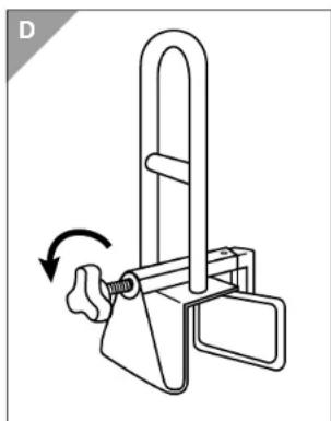 Welby Bathtub Safety Rail ASP-US-041 - Assembly - 2