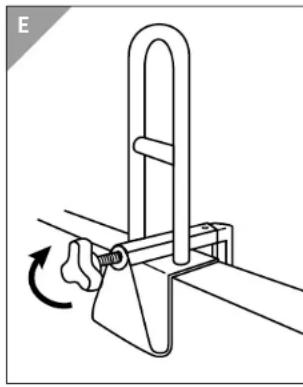 Welby Bathtub Safety Rail ASP-US-041 - Assembly - 4