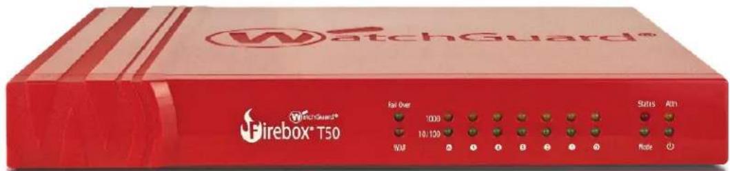 WatchGuard® Firebox® T50 Fast Over 1000 10/100 WM State Alt Mode