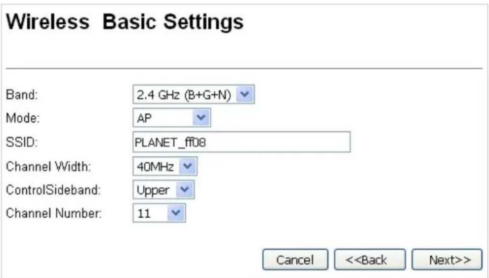 Planet WNAP-W2201A - Step 3. Wireless Basic Settings - 1