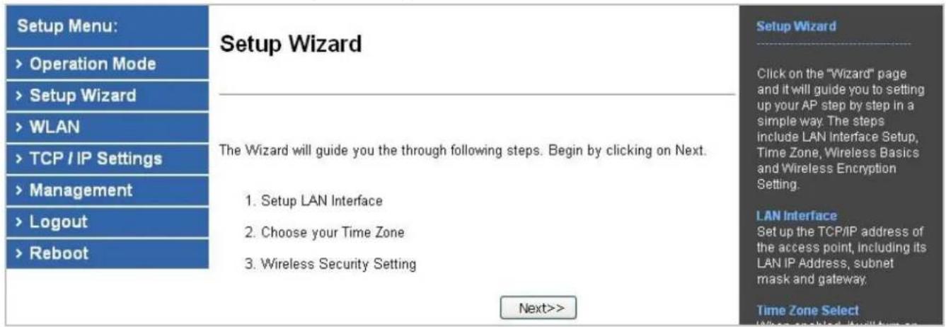 Planet WNAP-W2201A - Setup Wizard - 1