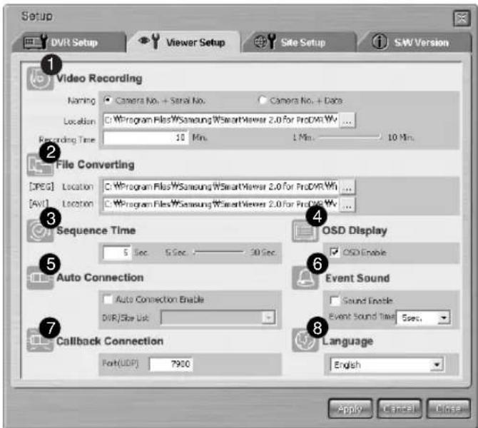 SAMSUNG SHR-2042P2 - Viewer Setup - 1