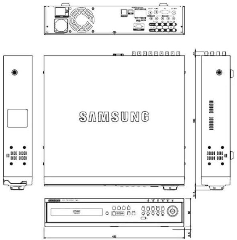 SAMSUNG SHR-2042P2 - Outline Drawings - 3