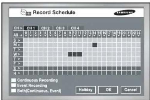 SAMSUNG SHR-2042P2 - Record Schedule - 1