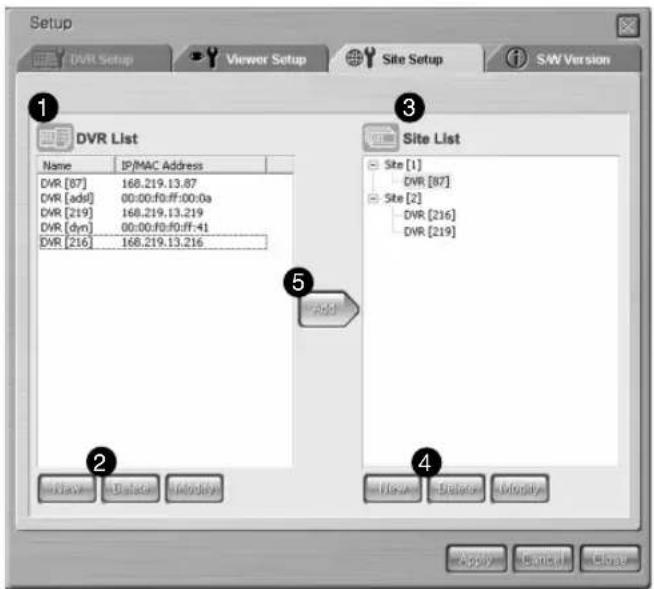 SAMSUNG SHR-2042P2 - Site Setup - 2