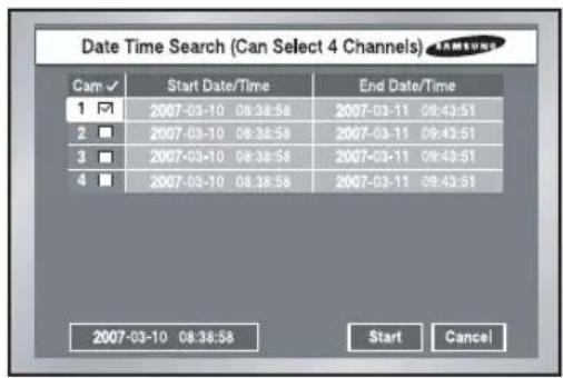 SAMSUNG SHR-2042P2 - Date/Time Search - 1