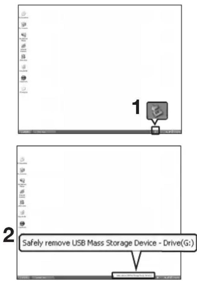 1 2 Safely remove USB Mass Storage Device - Drive(G:)