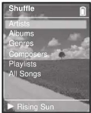 Shuffle Artists Albums Genres Composers Playlists All Songs Rising Sun