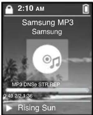 2:10 AM Samsung MP3 Samsung MP3 DNSe STR REP 0:48 2/2 1:36 Rising Sun