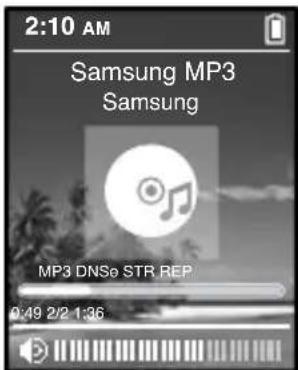 2:10 AM Samsung MP3 Samsung MP3 DNSe STR REP 0:49 2/2 1:36
