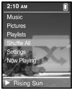 2:10 AM Music Pictures Playlists Shuffle All Settings Now Playing Rising Sun