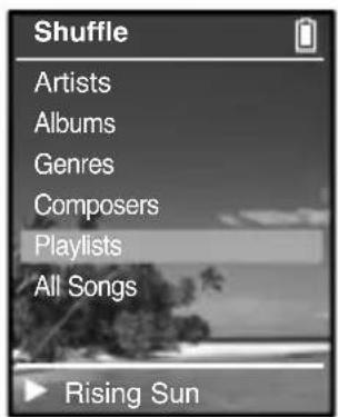 Shuffle Artists Albums Genres Composers Playlists All Songs Rising Sun