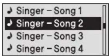 Singer – Song 1 Singer – Song 2 Singer – Song 3 Singer – Song 4