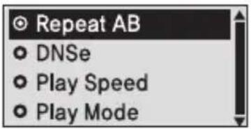 Repeat AB DNSe Play Speed Play Mode