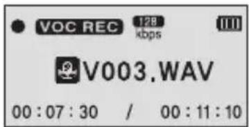 VOC REC 128 kbps V003.WAV 00:07:30 / 00:11:10