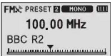 FMX PRESET 2 MONO III 100.00 MHz BBC R2