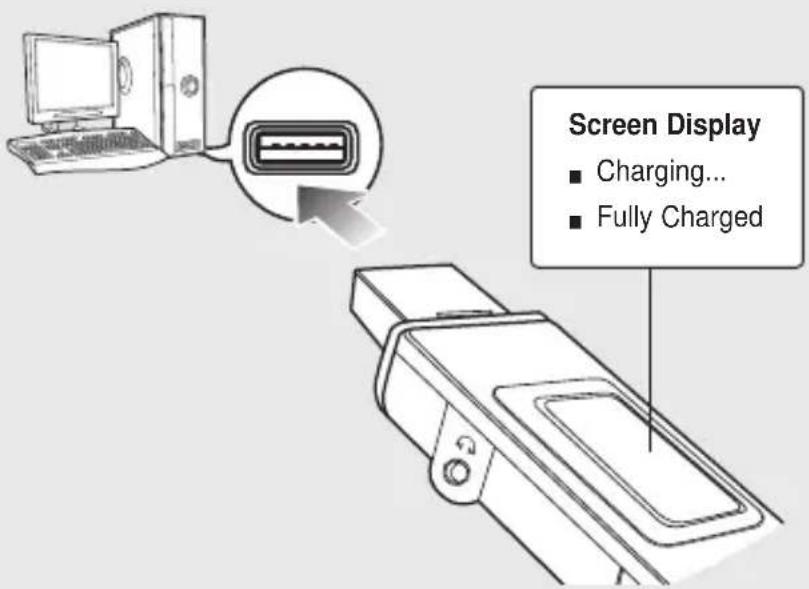 Screen Display ■ Charging... ■ Fully Charged