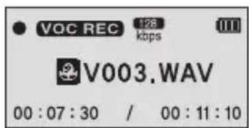 VOC REC 128 kbps V003.WAV 00:07:30 / 00:11:10