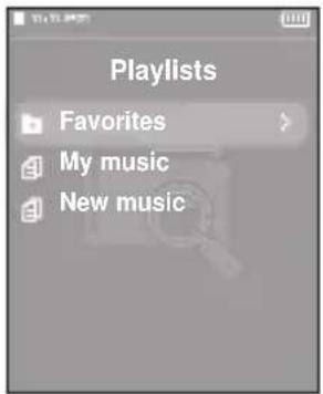Playlists Favorites My music New music