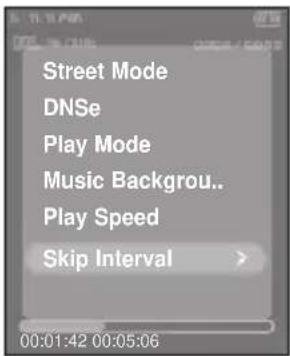 Street Mode DNSe Play Mode Music Backgrou.. Play Speed Skip Interval >