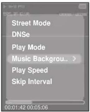 Street Mode DNSe Play Mode Music Backgrou.. Play Speed Skip Interval