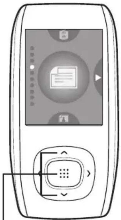 Diagram of a mobile phone interface with Chinese UI elements and control buttons
