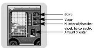 Score Stage Number of pipes that should be connected Amount of water