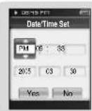 SAMSUNG YP-T8Q/ELS - | Date/Time Set - 1