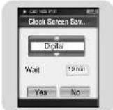 SAMSUNG YP-T8Q/ELS - Clock Screen Saver - 1