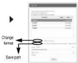 Change format Save path